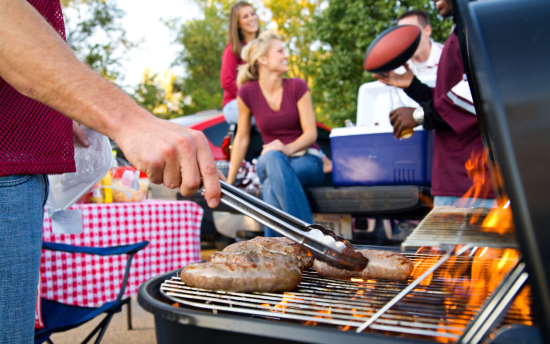 Tailgate party grilling - lawn game rentals Greensboro nc