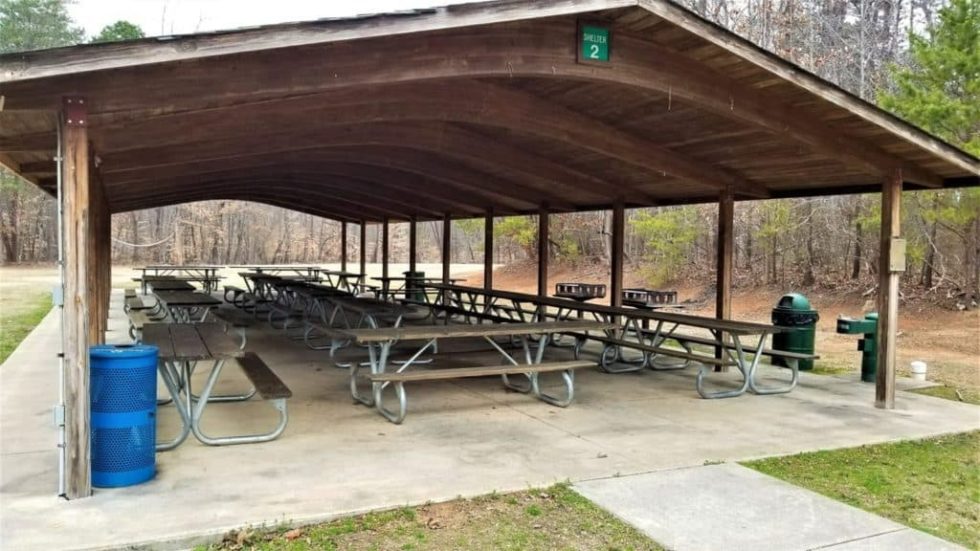 Best Greensboro Parks For Outdoor Party Triad Lawn Games   Bur Mil Park Shelter 980x551 